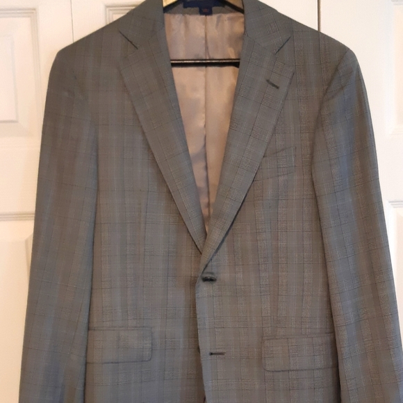 Paul Betenley Glen Plaid Sport Coat - 38R - Picture 2 of 6